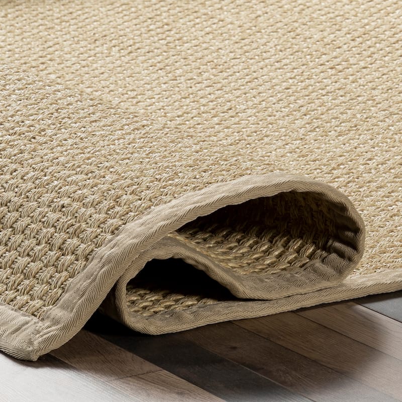 Nuloom Meena Faux Seagrass Bordered Indoor/Outdoor Area Rug