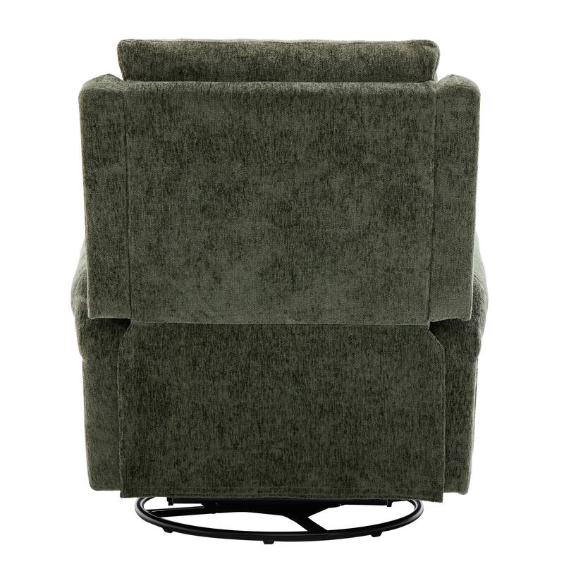 Manual Recliner Massage Recliner Chair Nursery Recliner Chair Swivel Rocker Recliner Sofa with a Side Storage Pocket