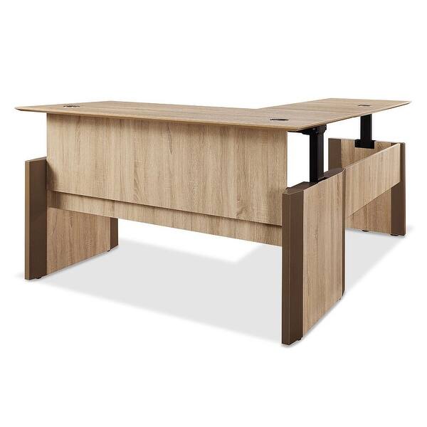Shop Carson Carrington Lunneberg L Shaped Adjustable Standing Desk On Sale Overstock 31098993