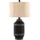 preview thumbnail 2 of 4, Teagan Indoor/ Outdoor Faux Wicker Table Lamp - 29"H x 16"W x 16"D