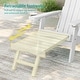 preview thumbnail 28 of 54, Bonosuki 2-Piece Folding Adirondack Chairs with Retractable Ottoman, Fire Pit Patio Chair with Cup Holder