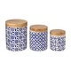 preview thumbnail 2 of 3, Certified International Madison 3pc Canister Set - 6.25"W x 6.25"D x 8.25"H