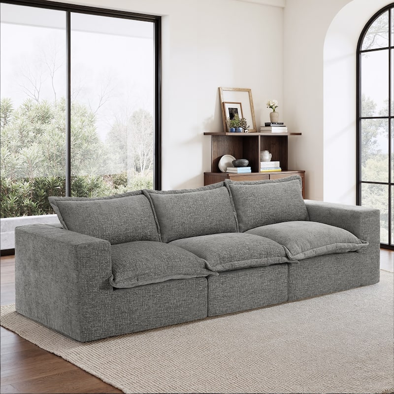 Comfy Cloud Couch Plush Modular Sectional Sofa For Living Room