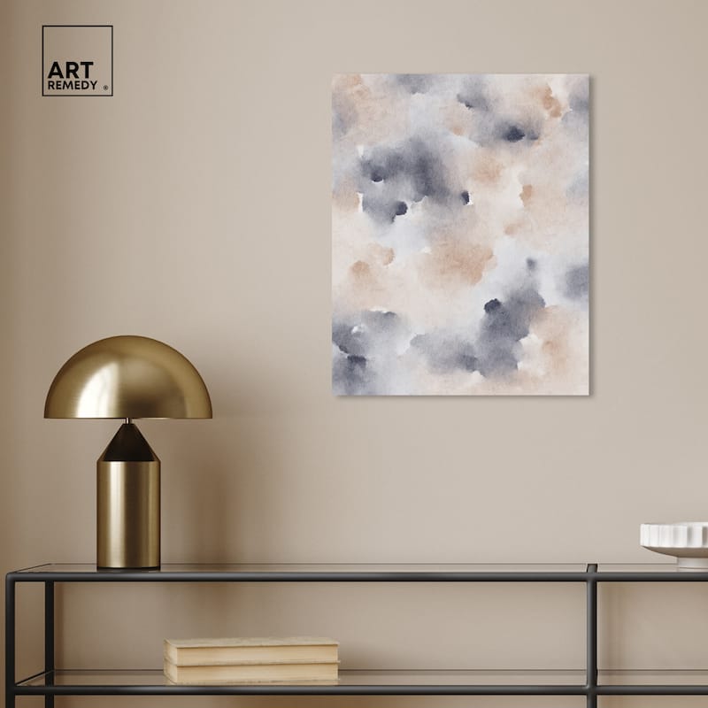 Art Remedy Fluff And Cotton Gallery Wrapped Watercolor Boho Abstracts