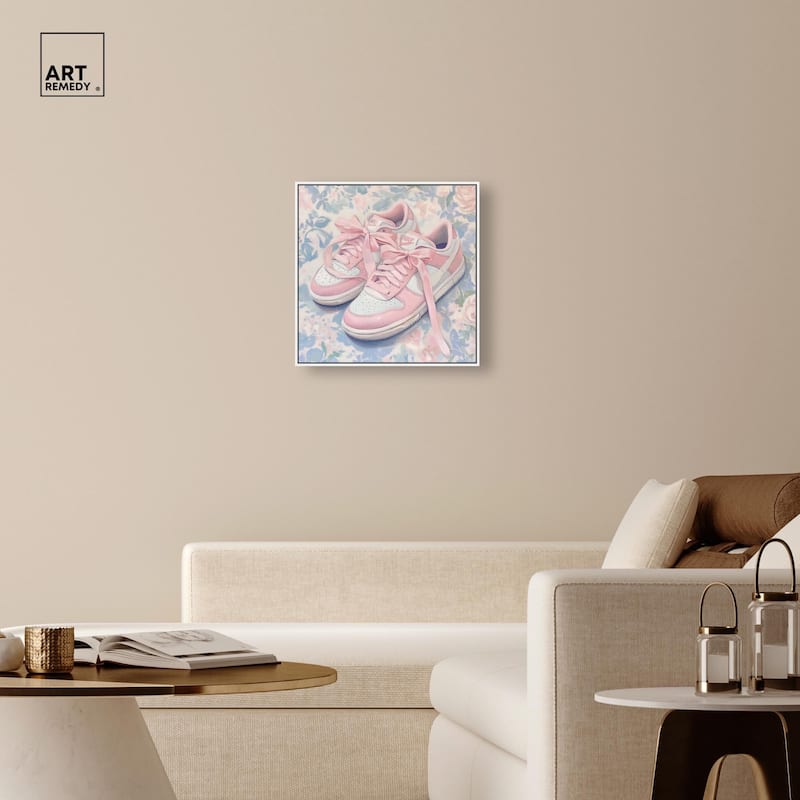 Gentle Ribbon Sneakers Canvas by Art Remedy