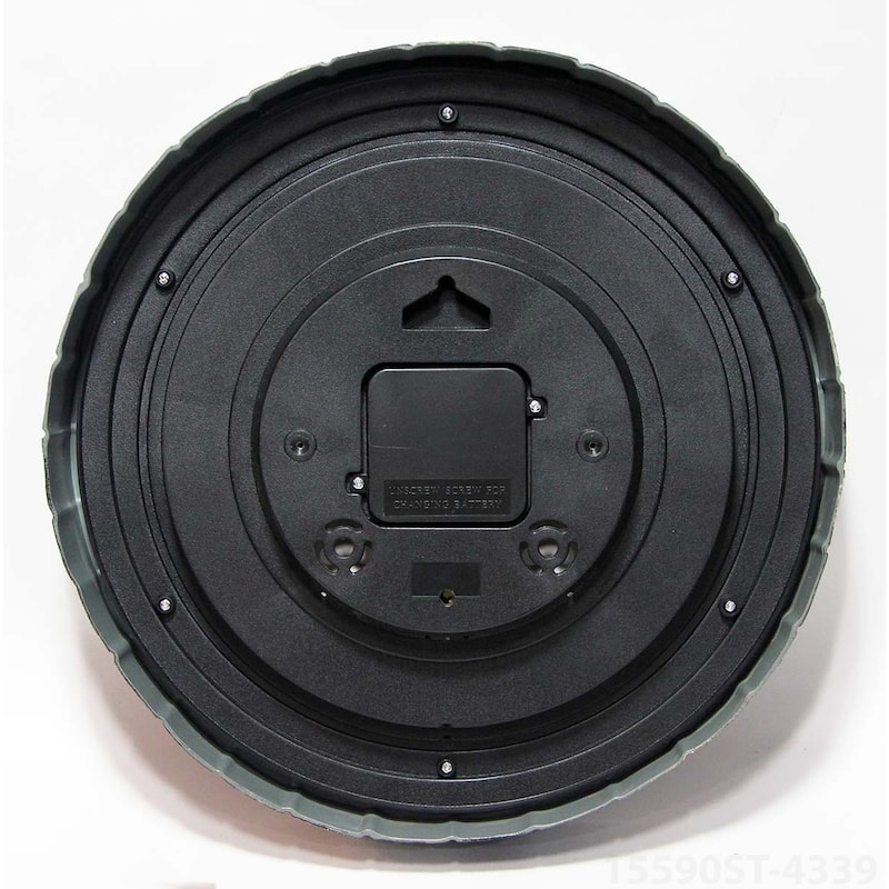 13" In/Outdoor Faux Slate Clock - 13 x 2 x 13