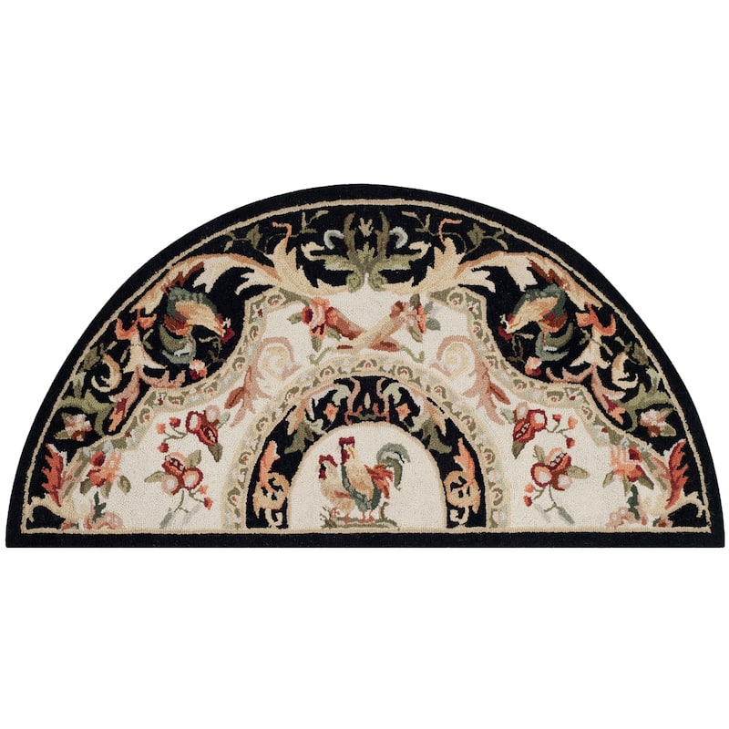 SAFAVIEH Handmade Chelsea Myranda French Country Rooster Wool Rug