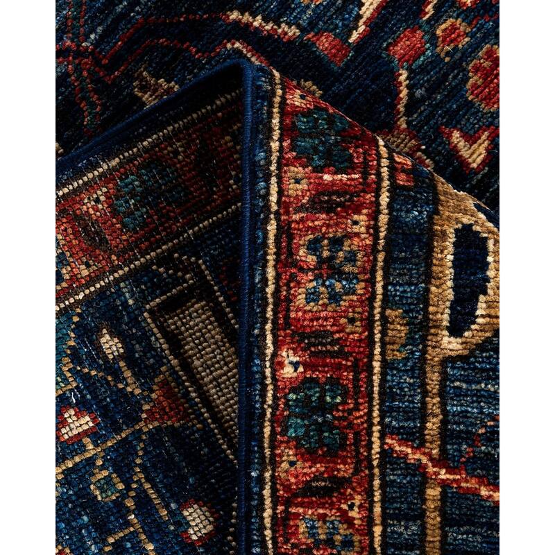 Serapi One-of-a-Kind Hand-Knotted Runner Rug - Blue, 2' 8" x 10' 4" - 2' 8" x 10' 4"