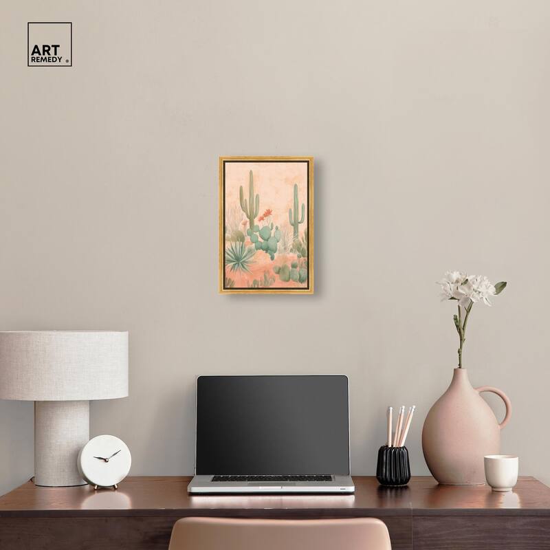 Cactus Ballet Canvas by Art Remedy