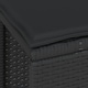 preview thumbnail 10 of 39, vidaXL 3/4 Piece Garden Dining Set with Cushions Black Poly Rattan Acacia