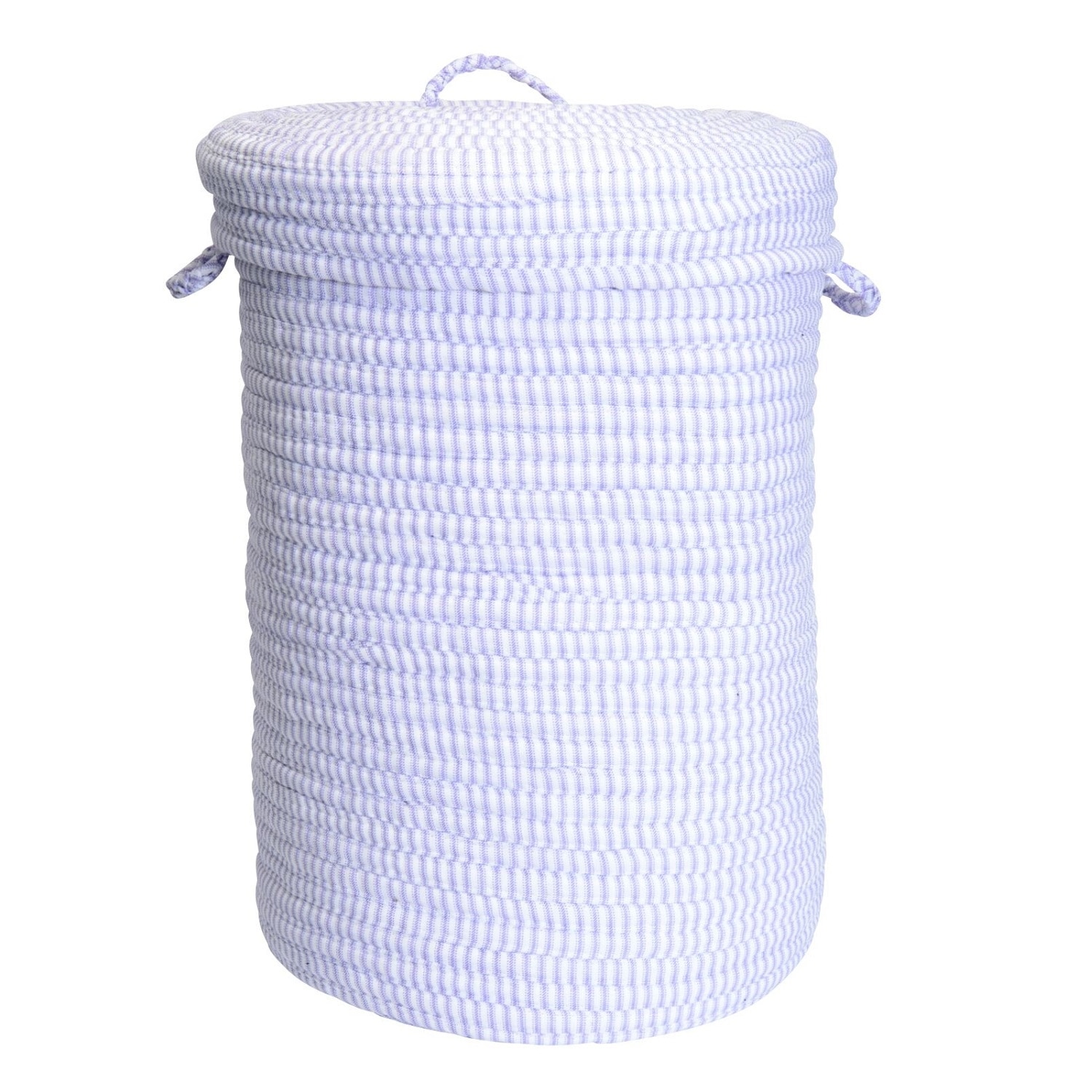 Shop 30 Purple And White Handmade Braided Hamper With Lid