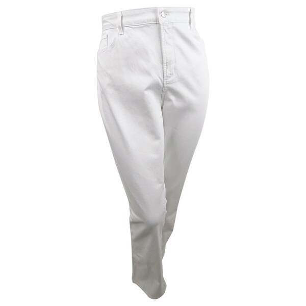 white plus size bootcut jeans