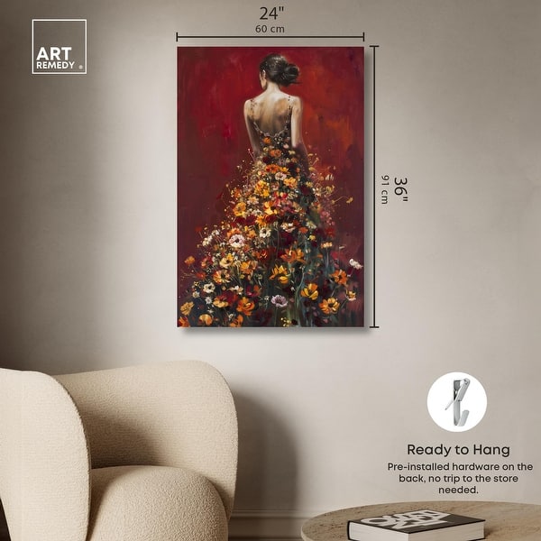 Dress in Fall Bloom Canvas Inspiring Women Protraits by Art Remedy, Gallery  Wrapped - Bed Bath & Beyond - 41783359
