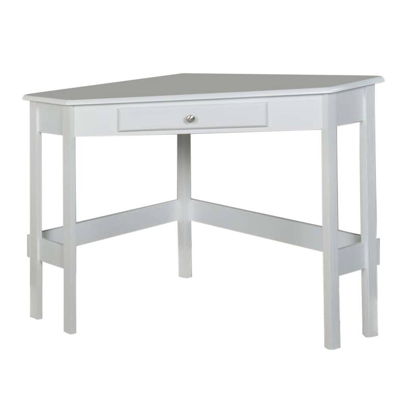Contemporary Wood 1-drawer Corner Desk