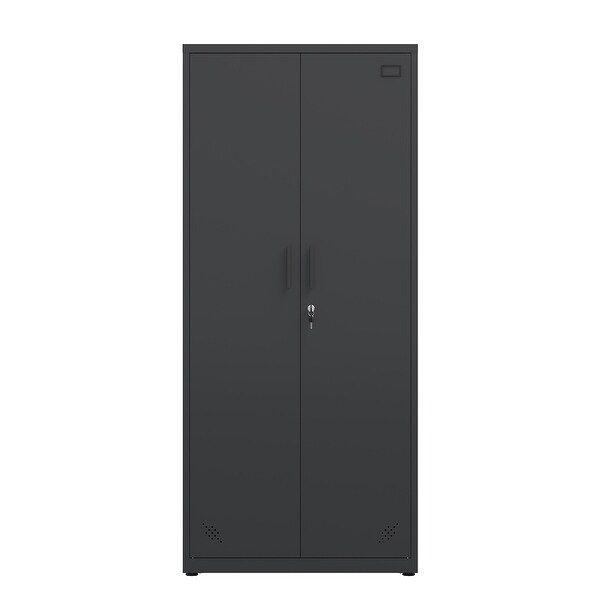 Metal Storage Cabinet Tall Locking Cabinet with 2 Doors