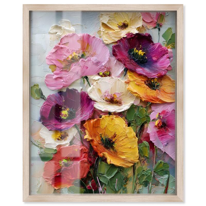 Floral Texture II Shadowbox by Art Remedy - Natural - 16" x 20"