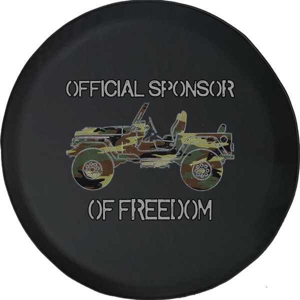 Spare Tire Cover Official Sponsor Of Freedom Camo Military Vehicle - On