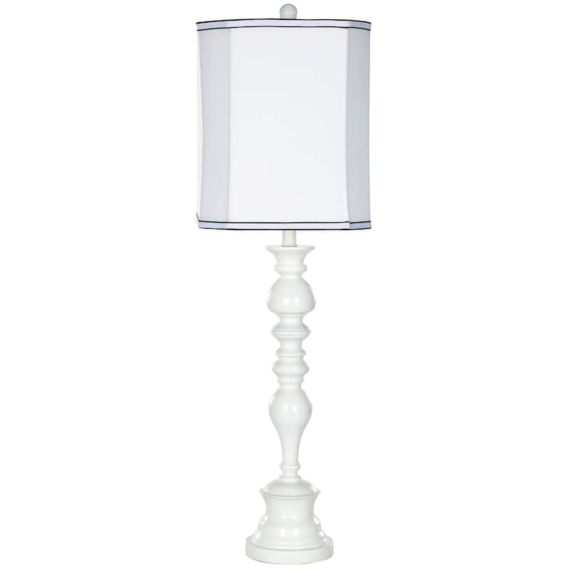 SAFAVIEH Lighting Briana 36-inch Candlestick White Table Lamp - 11"x11"x36" - 11Wx11Dx36H