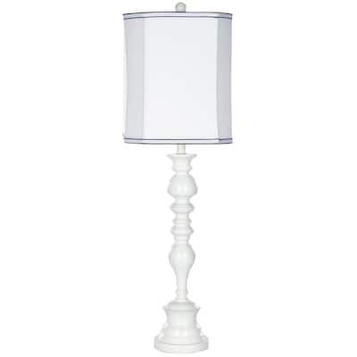 SAFAVIEH Lighting Briana 36-inch Candlestick White Table Lamp - 11"x11"x36" - 11Wx11Dx36H