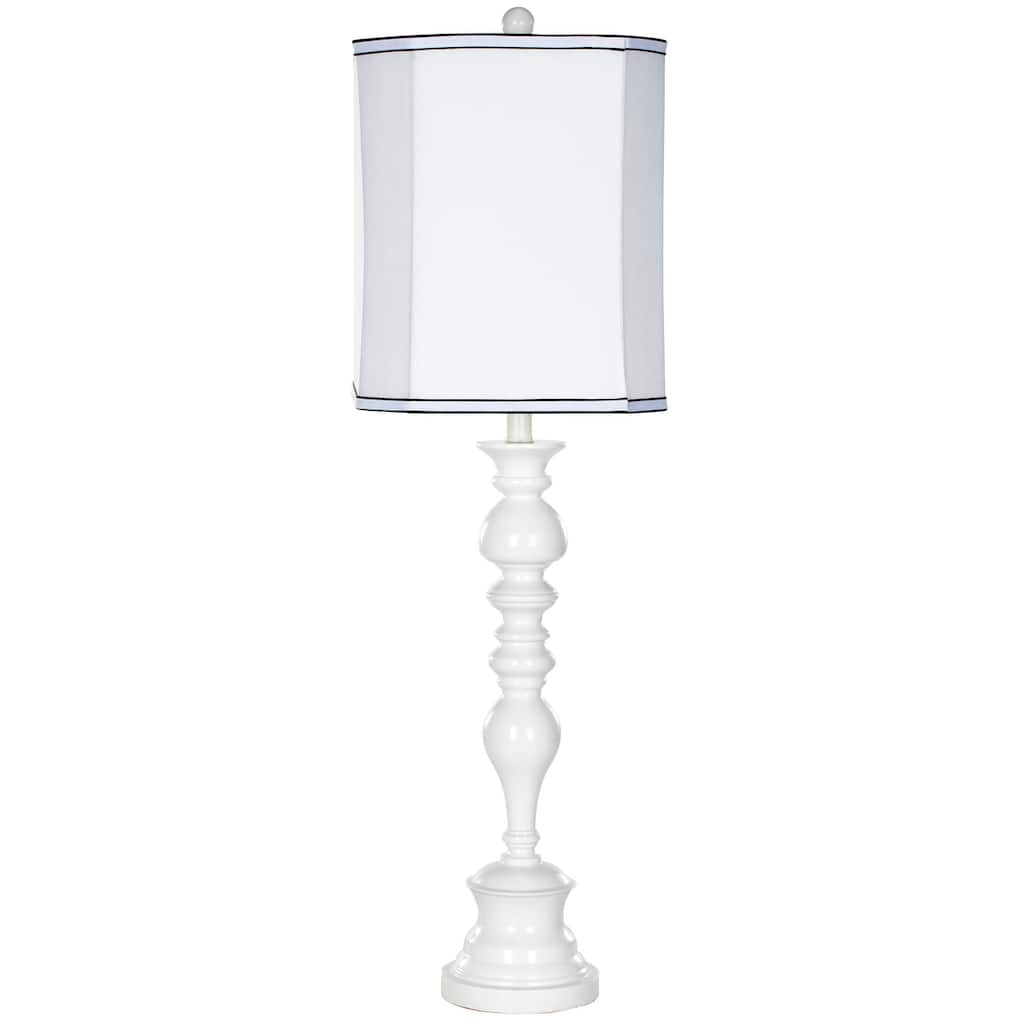 SAFAVIEH Lighting Briana 36-inch Candlestick White Table Lamp - 11"x11"x36" - 11Wx11Dx36H