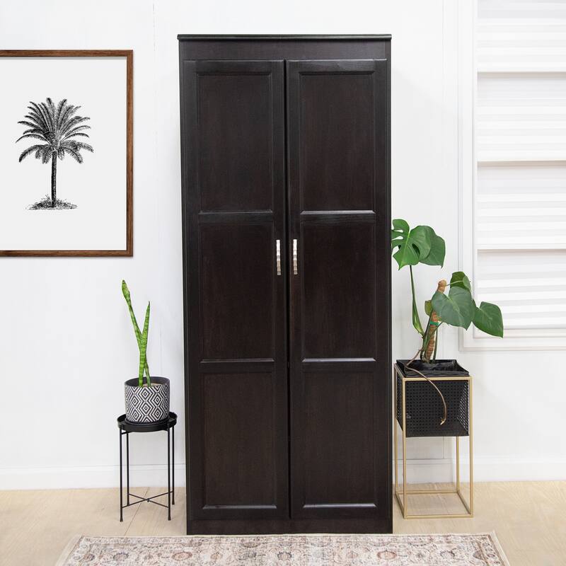 Concepts in Wood Armoire Wardrobe Closet, 6 ft Tall
