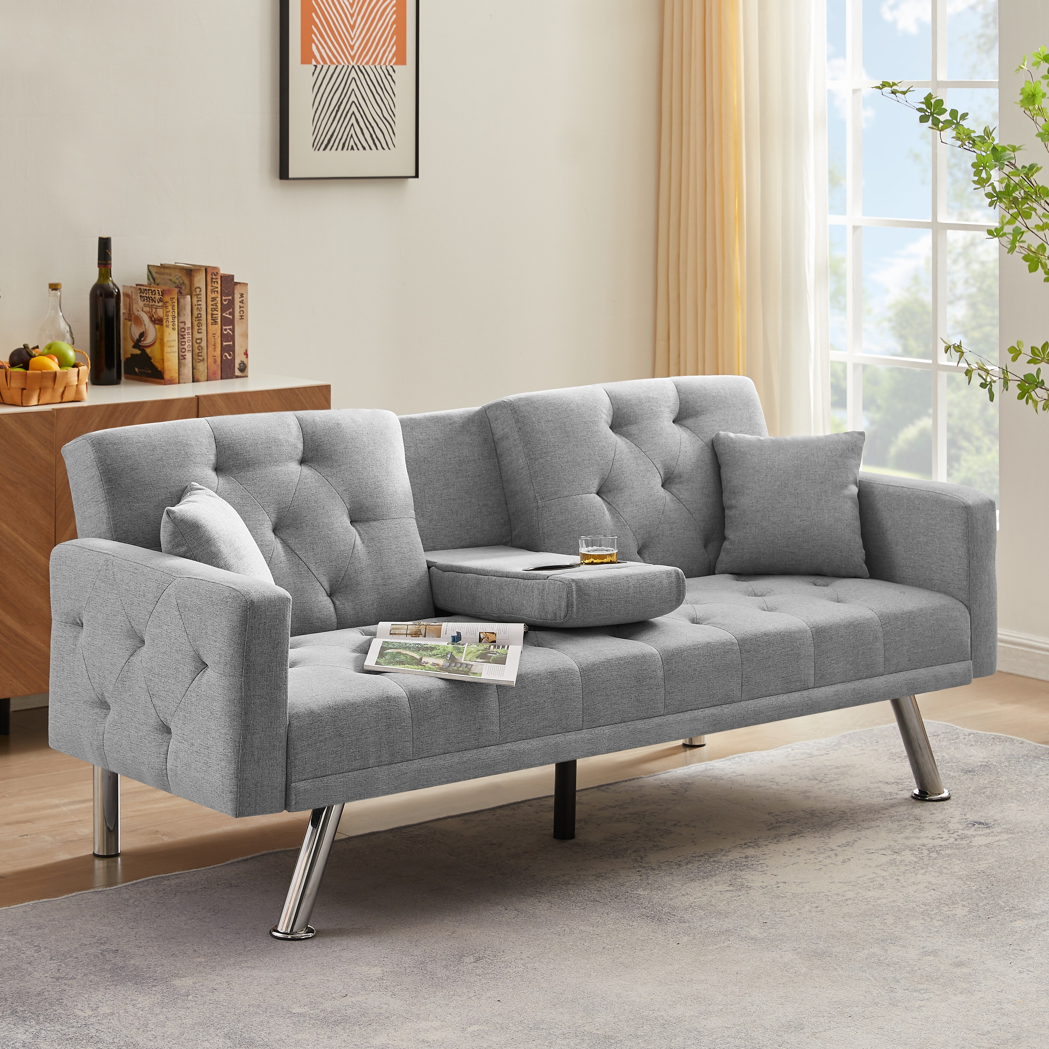 Folding outlet futon couch