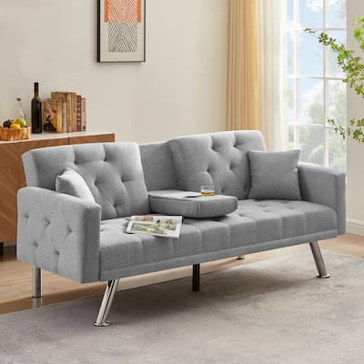 Square Arm Armrests,Convertible Sofa and Daybed