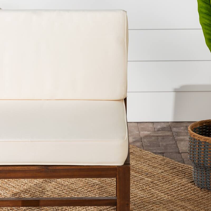 Middlebrook Modular Acacia Frame Armless Chair