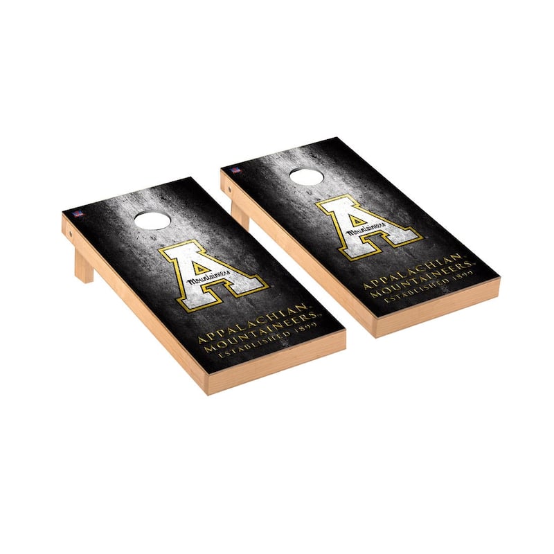 Appalachian State Mountaineers 2x4 Pro Cornhole Boards - V8 - Include Team Bags + Carry Case