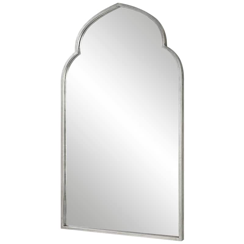 Porch & Den Arabesque Iron Frame Wall Mirror - 38 x 22 x 1.25
