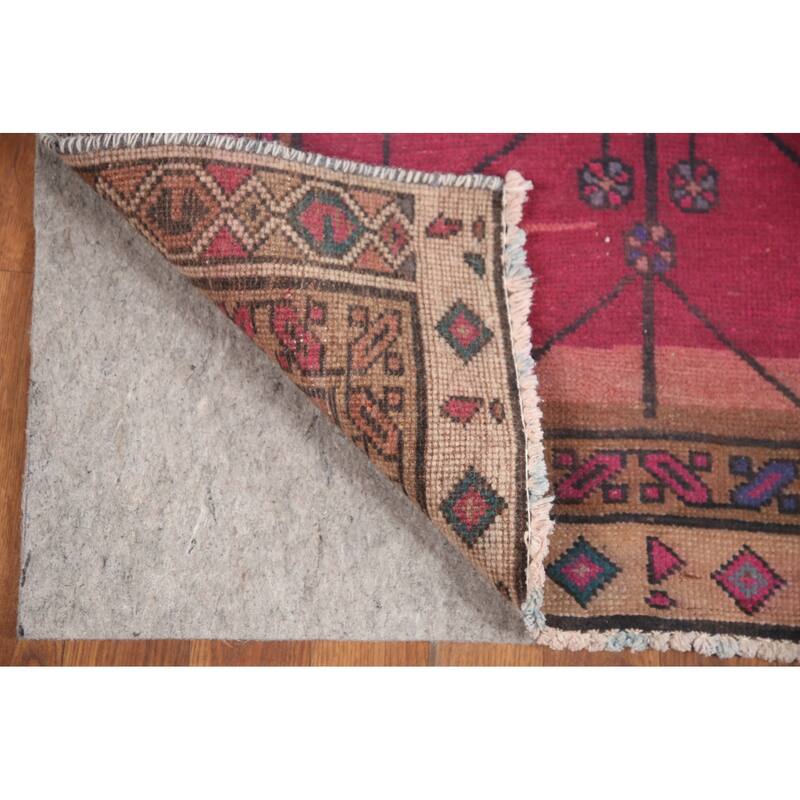 Hand Knotted Oriental 100% Wool Carpet Traditional Tribal Oranges & Rust Sirjan Runner Rug - 11' 3'' X 3' 0''