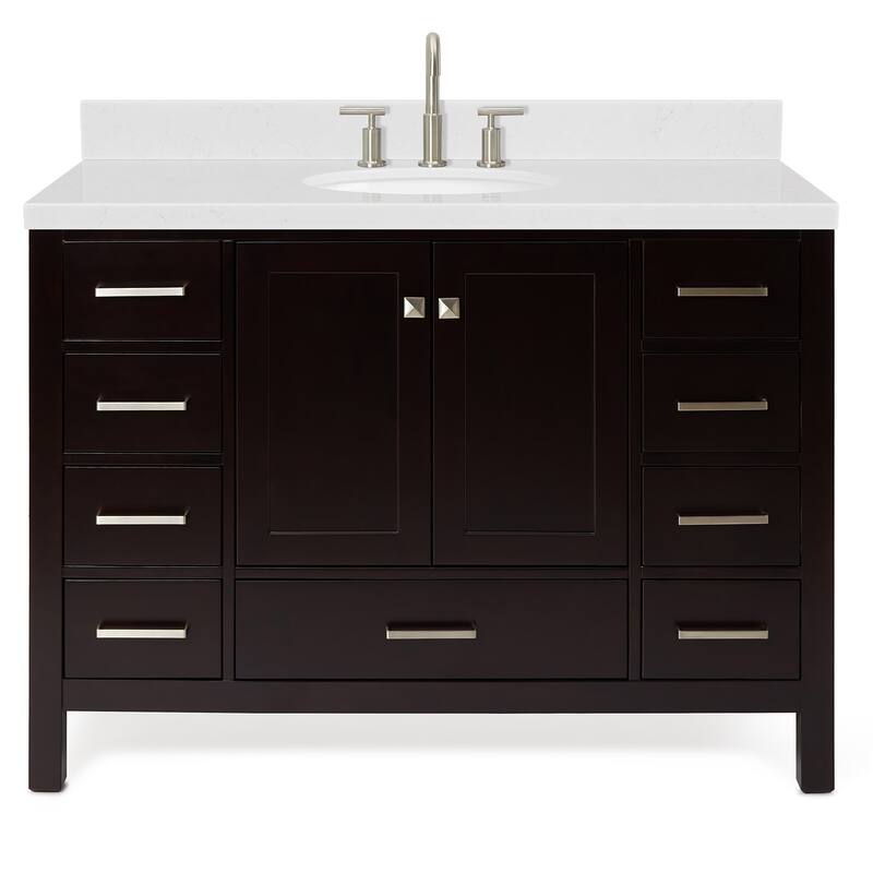 Ariel A048SCQOVO Cambridge 48" Free Standing Single Basin Vanity Set