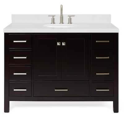 Ariel A048SCQOVO Cambridge 48" Free Standing Single Basin Vanity Set