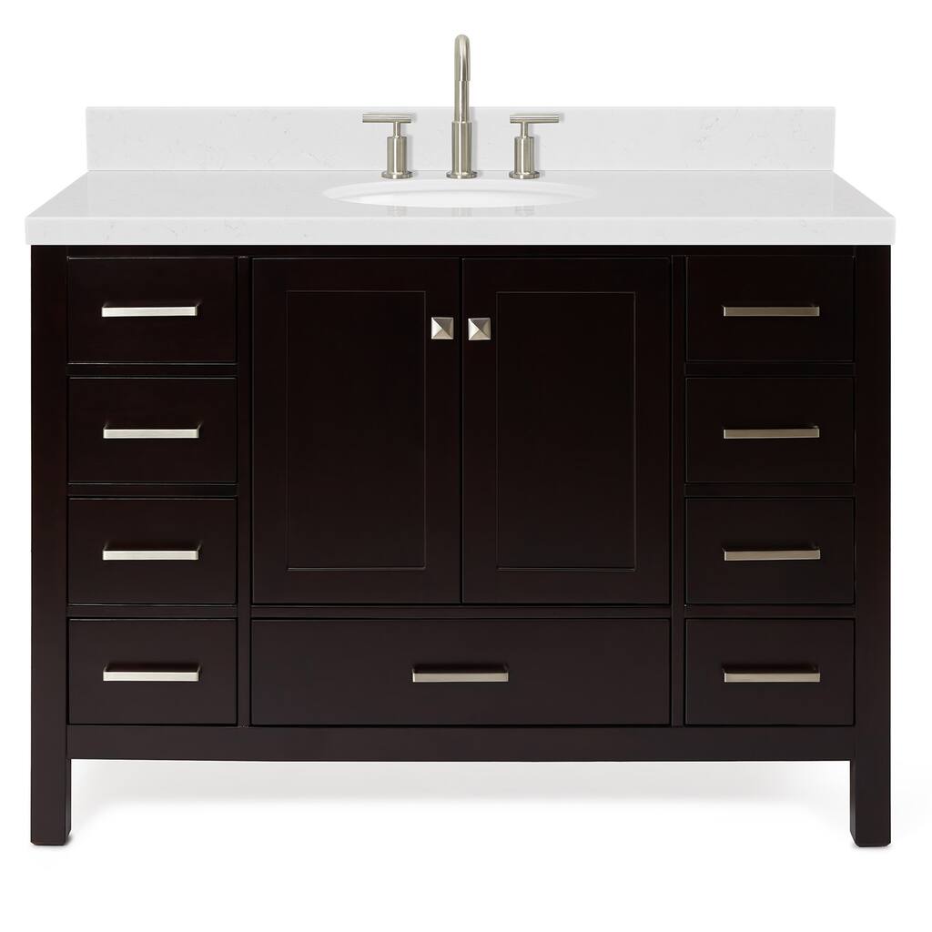 Ariel A048SCQOVO Cambridge 48" Free Standing Single Basin Vanity Set