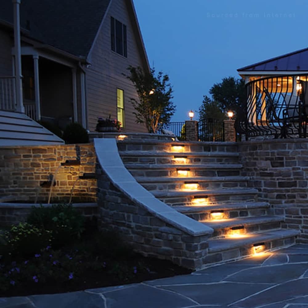 12 LED Retaining Wall Lights Swivel, Low Voltage Hardscape Lighting -  8PACK - On Sale - Bed Bath & Beyond - 37213708