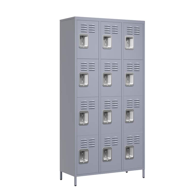 12 Door 72"H Metal Lockers With Lock