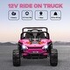 preview thumbnail 21 of 25, Qaba 12V Ride On Truck, 3.7 MPH Battery Powered Electric Car for Kids Remote Control, 4-Wheel Suspension, Lights, Horn & Music
