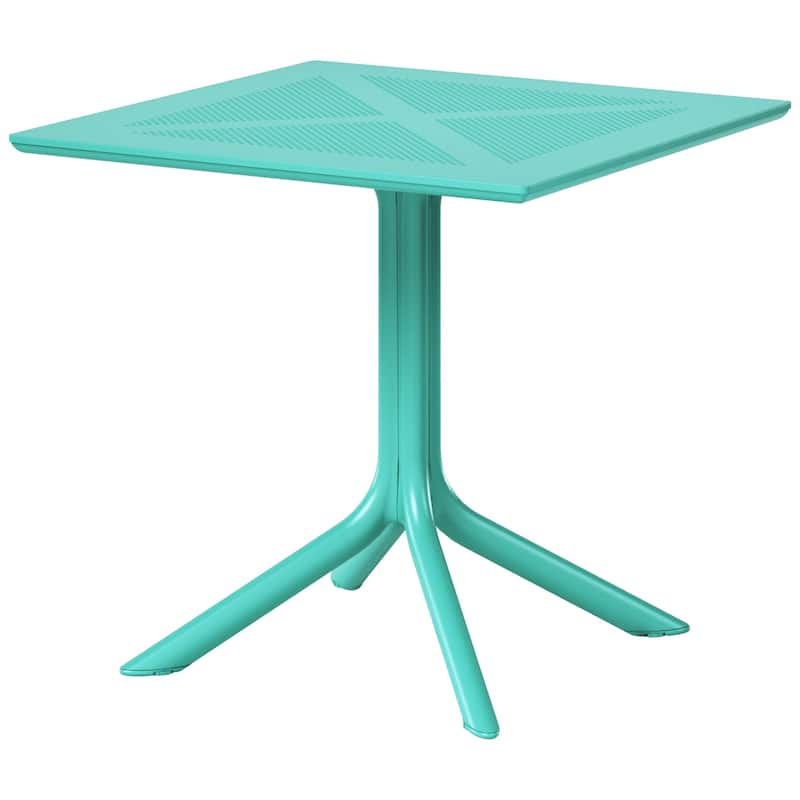 Frond and Form 31.5" Outdoor Square Dining Table - Turquoise