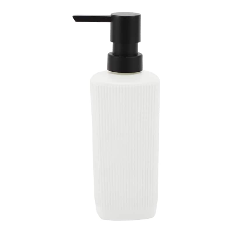 Vertical Lines Classic Soap Pump Dispenser for Hotels 350ml 1 Pcs