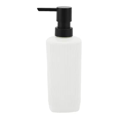 Vertical Lines Classic Soap Pump Dispenser for Hotels 350ml 1 Pcs