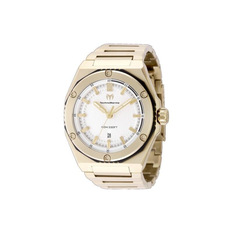 Technomarine Men's TM-416077 CORAL Quartz 3 Hand Silver Dial Watch