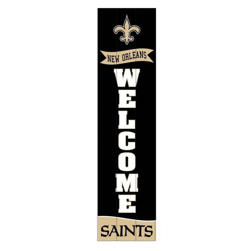 47" Porch Leaner Welcome Wall Sign, New Orleans Saints