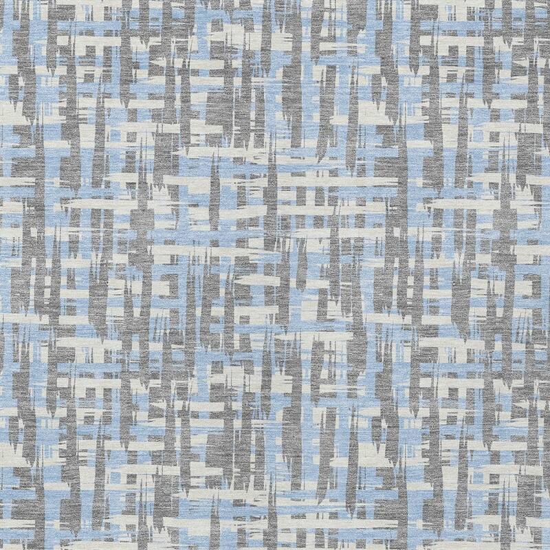 HomeRoots Abstract Transitional Rectangle Outdoor Rug