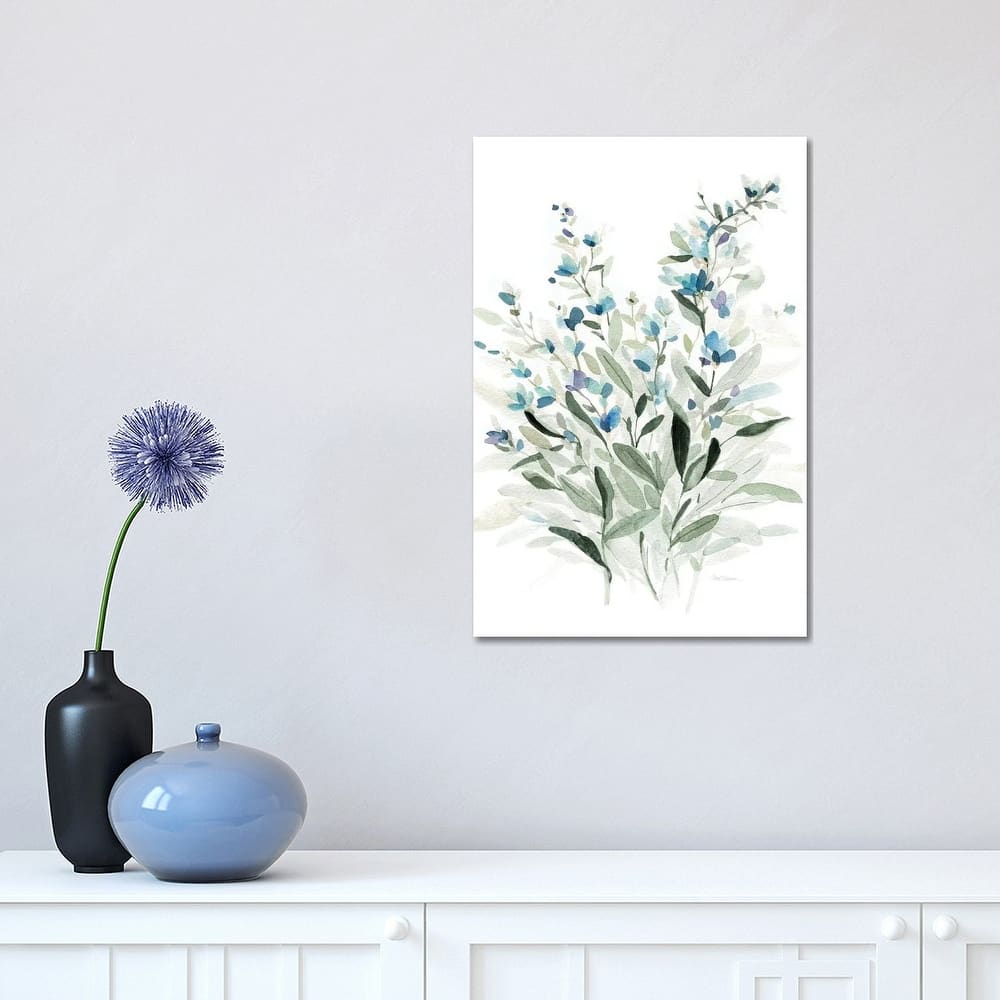 iCanvas "Delicate Blue Botanical I" by Carol Robinson Canvas Print