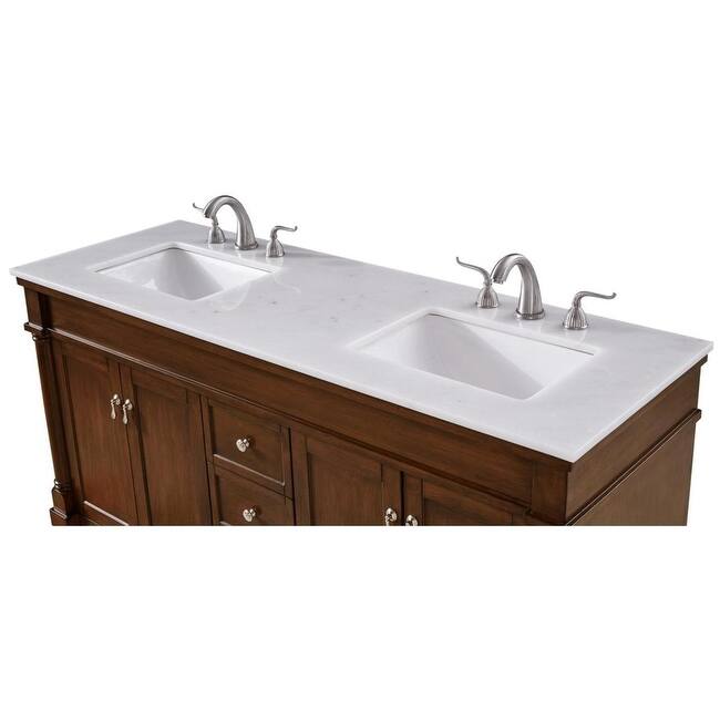 Elegant Lighting VF13060D Lexington 60" Free Standing Double Basin