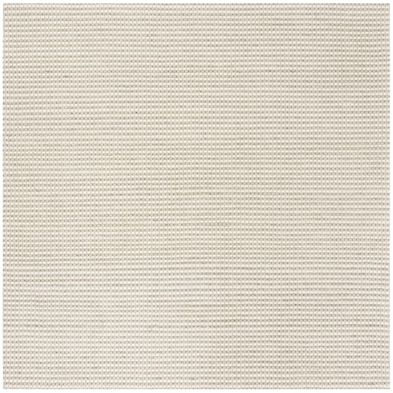 SAFAVIEH Handmade Natura Gerrita Wool Area Rug - 4' Square - Silver/Ivory