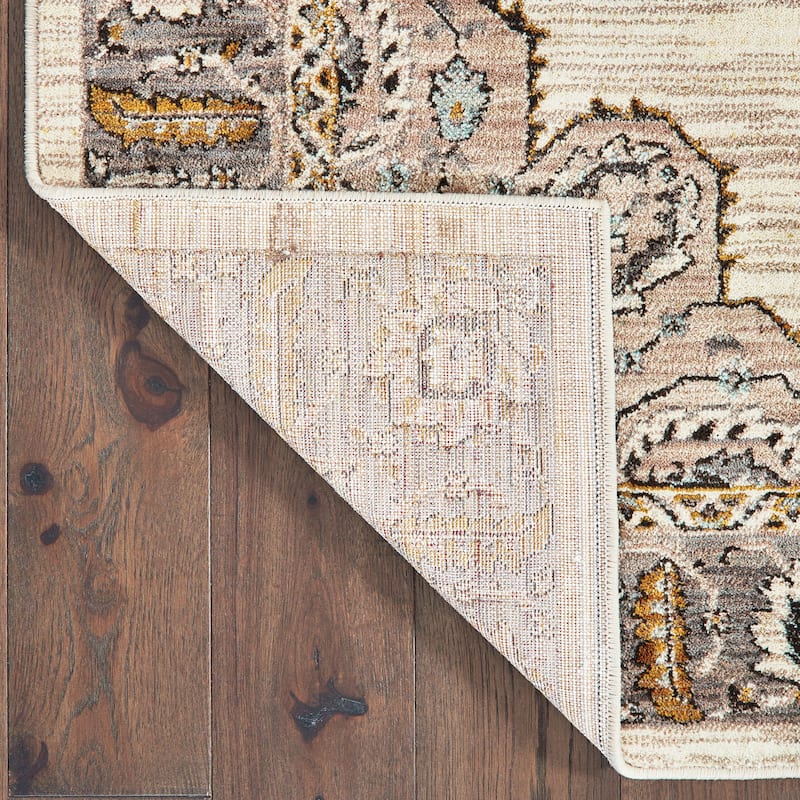 Style Haven Seville Ivory/ Gold Medallion Area Rug