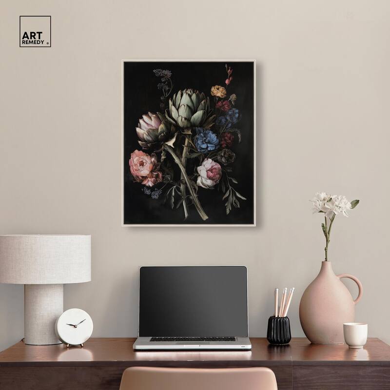 Moody Artichoke III Canvas by Art Remedy