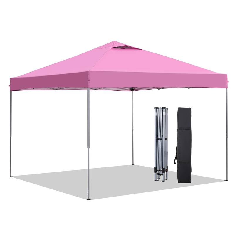 Ainfox 10 x 10 ft Pop-Up Party Canopy Tent Gazebo - Pink