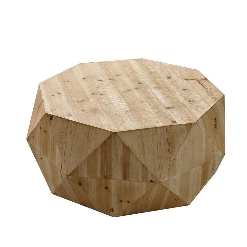 38"Three-dimensional Embossed Pattern Design American Retro Style Coffee Table